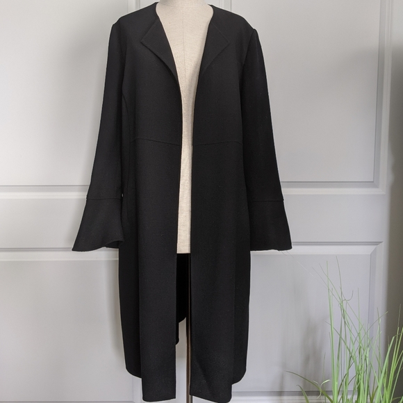 Lafayette 148 New York Jackets & Blazers - Lafayette 148 New York Crepe Wool Coat Black 12 🆕